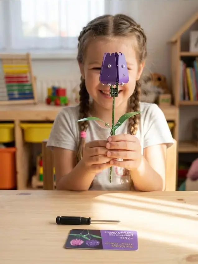 Kit in metallo fai da te per modello di tulipano - multicolor