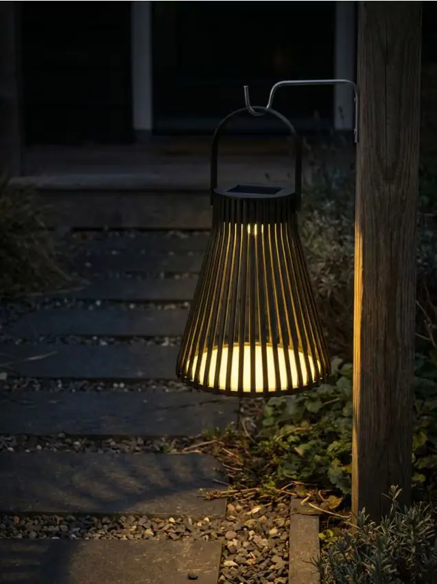 Lampada a LED solare - nero