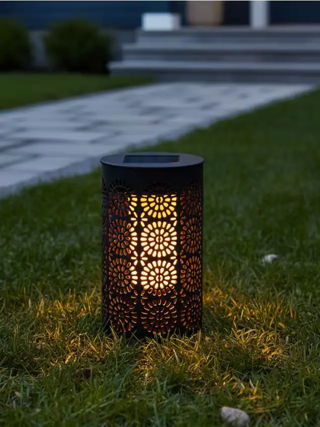 Lampada a LED solare - nero