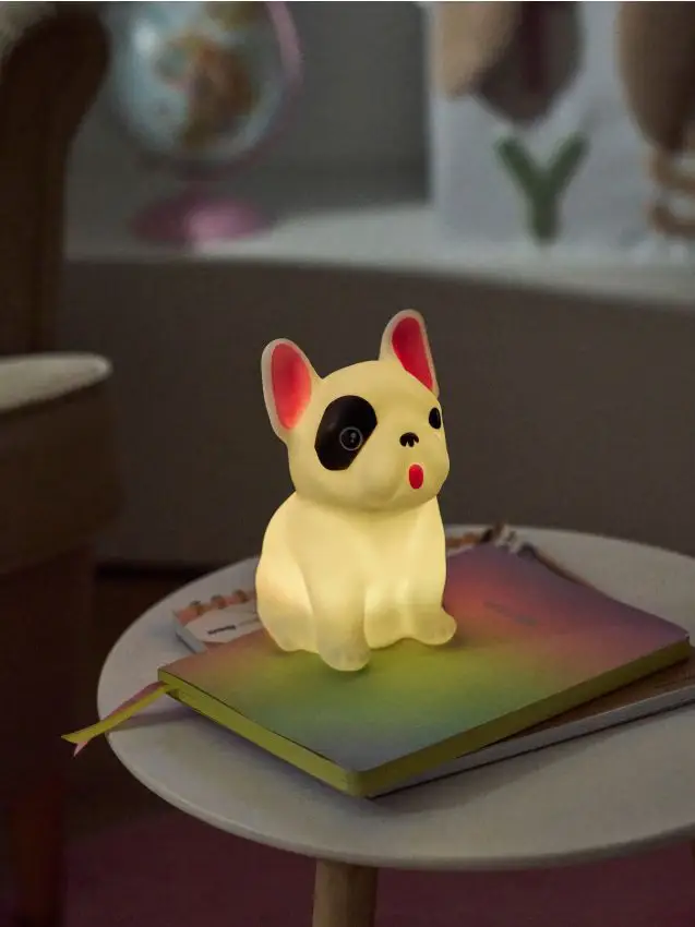 Lampada LED a forma di cane - bianco