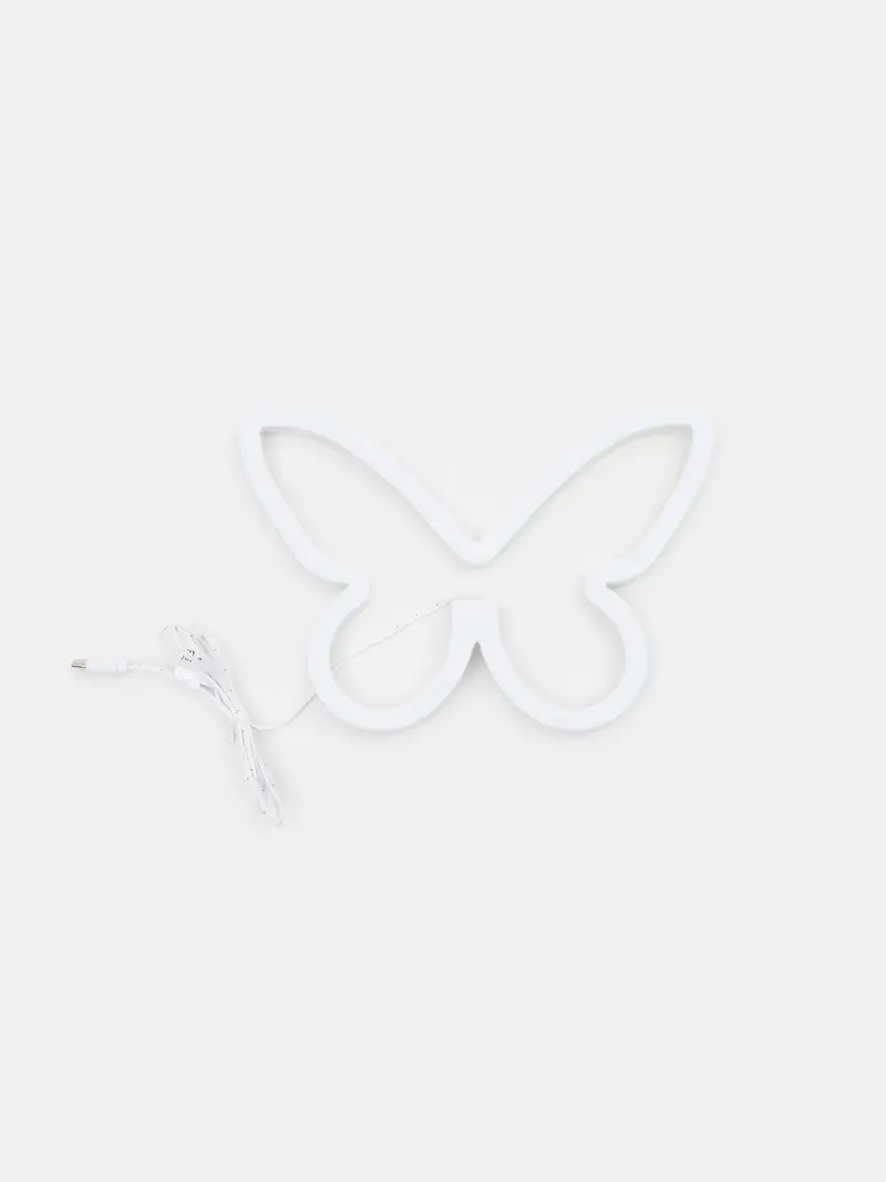 Lampada LED a forma di farfalla - bianco miniatura 4