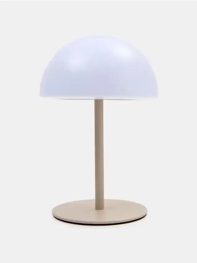 Lampada LED con regolazione della luminosità e interruttore tattile - beige