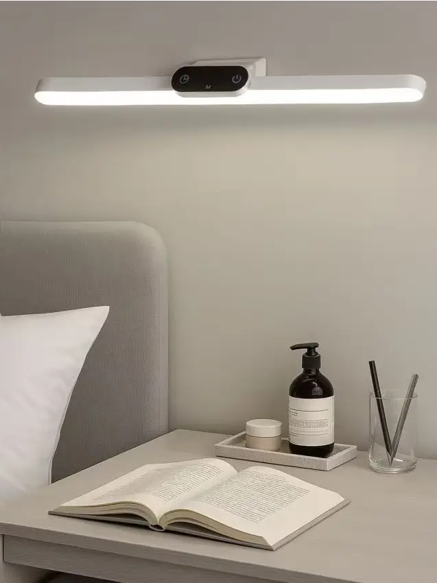 Lampada LED con supporto magnetico - bianco