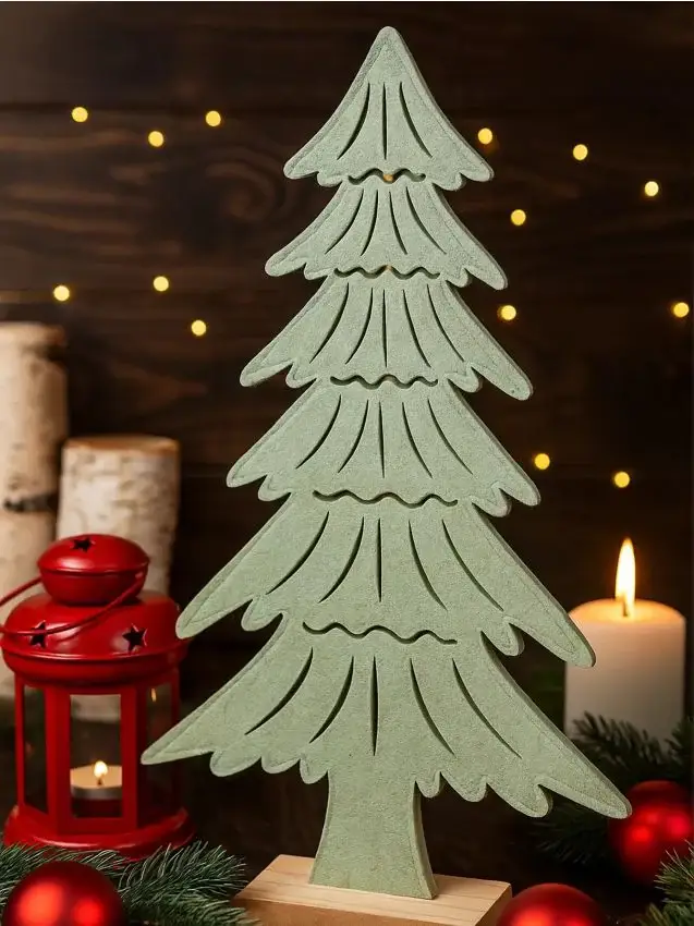 Lampada LED di Natale - verde pallido