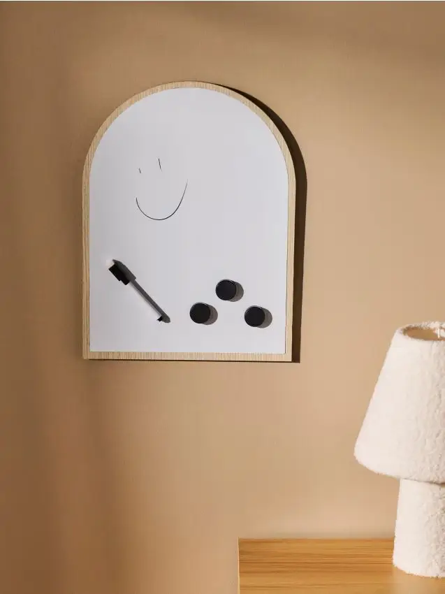 Lavagna cancellabile a secco con accessori - multicolor