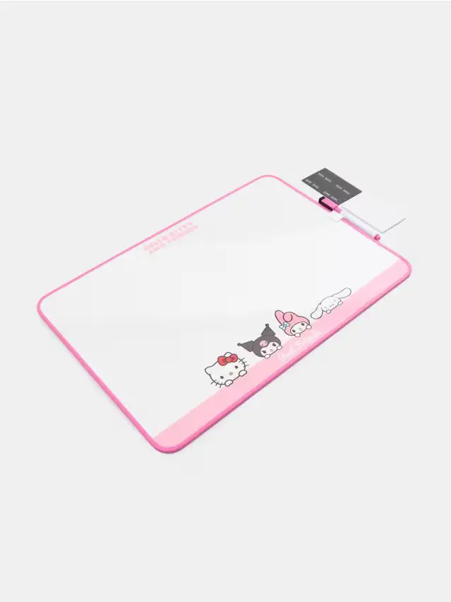 Lavagna con pennarello cancellabile Hello Kitty and Friends - rosa