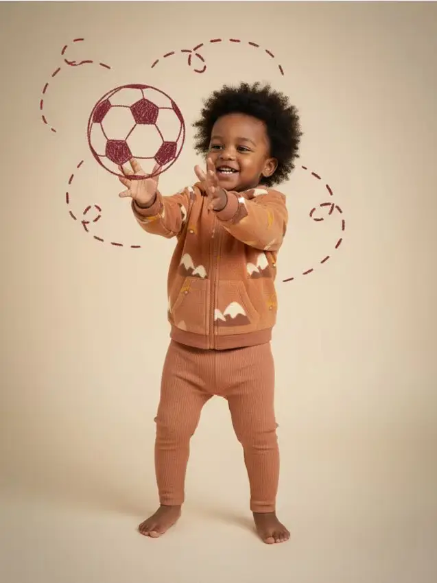 Leggings a coste 2 pezzi - caffè Caffè