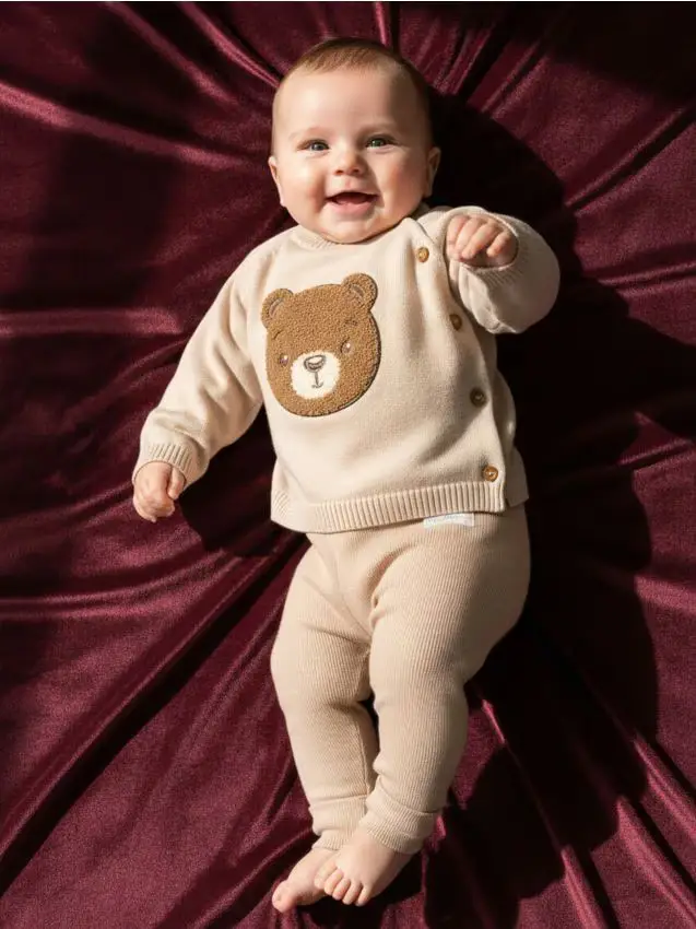 Leggings a coste 2 pezzi - marrone