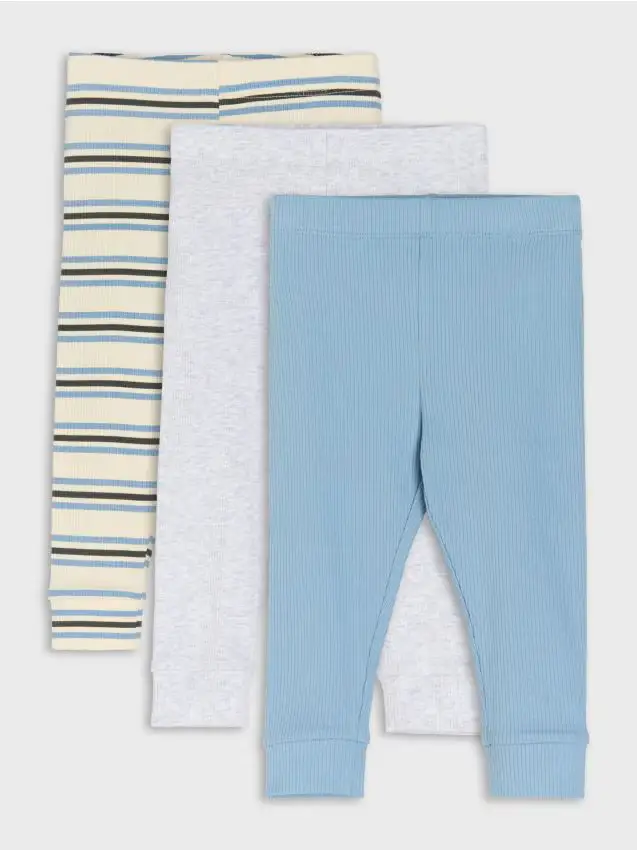 Leggings a costine 3 pack - grey blue