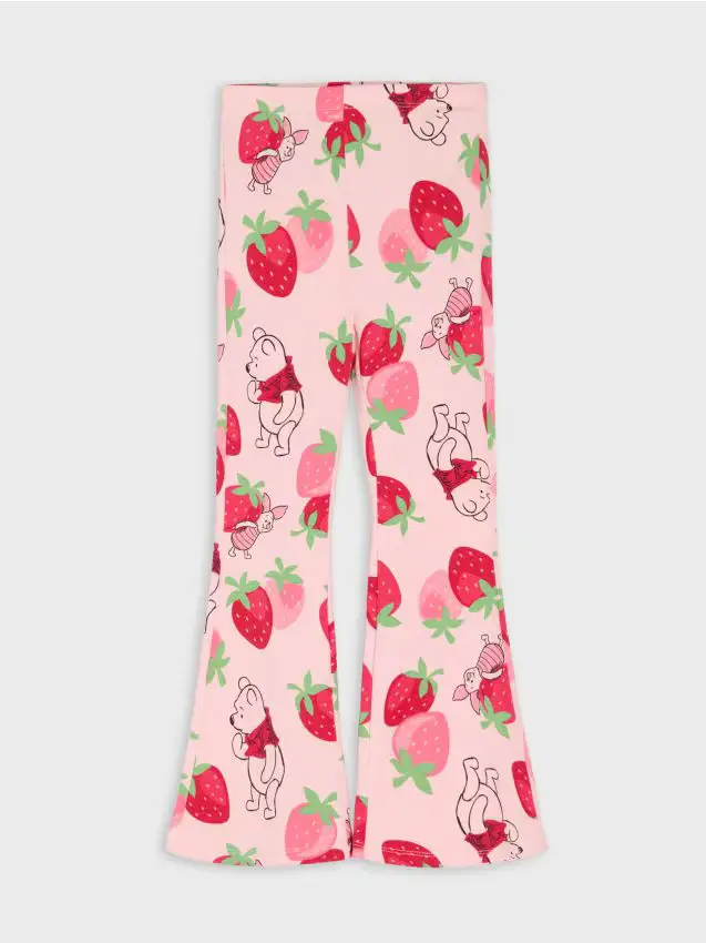 Leggings a zampa Winnie the Pooh - rosa pastello