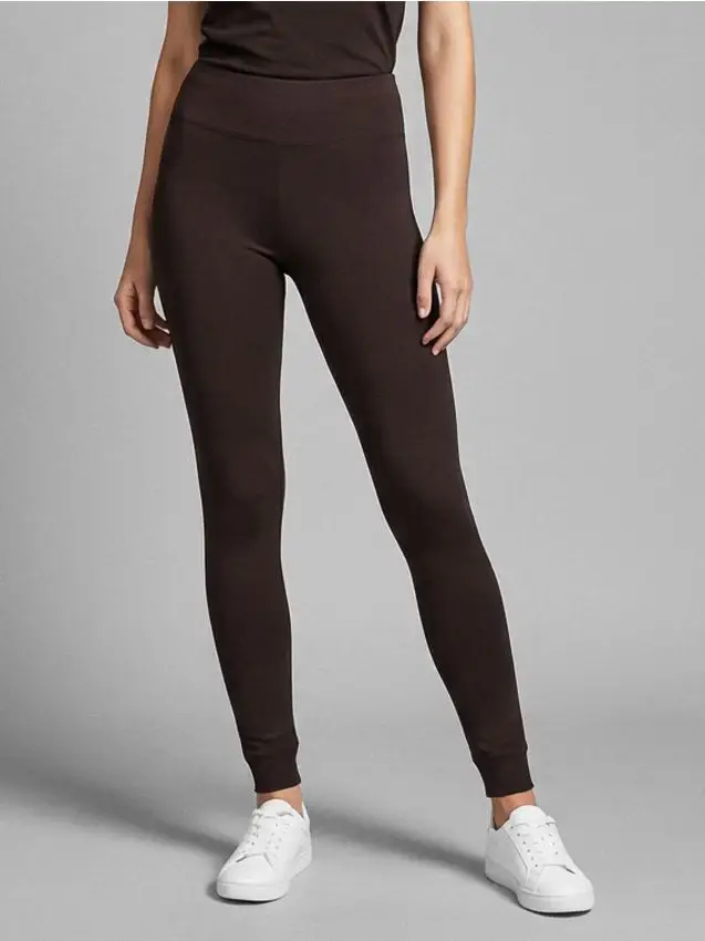 Leggings con interno caldo - mogano