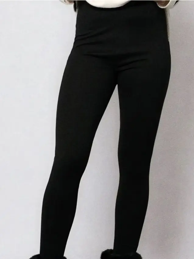 Leggings con sottopiede - nero