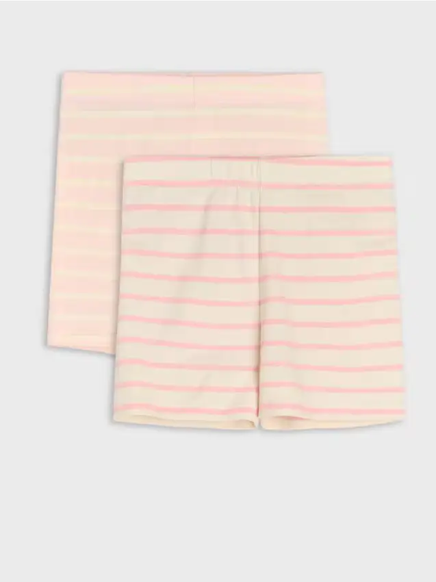 Leggings corti confezione da 2 - rosa