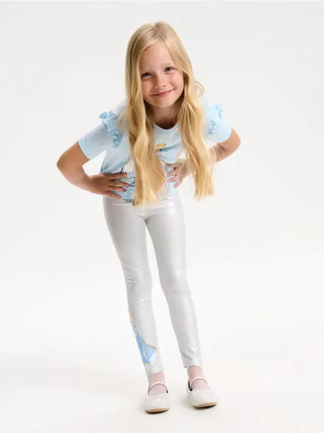 Leggings Disney Princess - argento