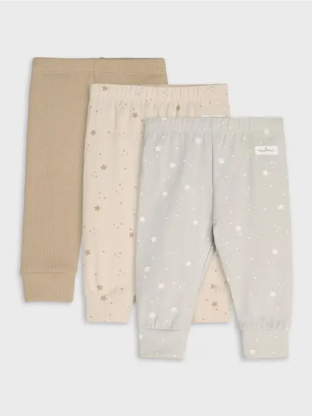 Leggings in cotone 3 pack - nude