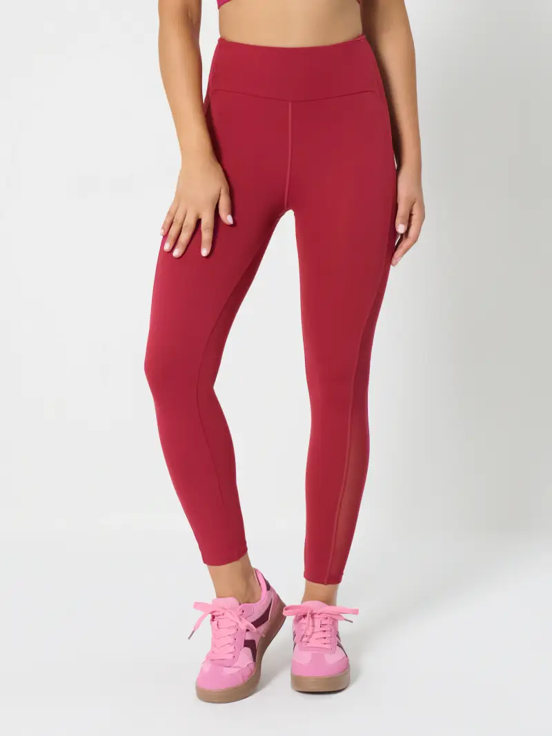Leggings sportivi - maroon miniatura 3