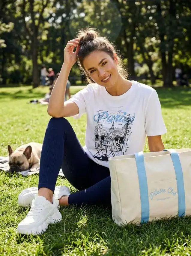 Leggings sportivi senza cuciture - blu scuro