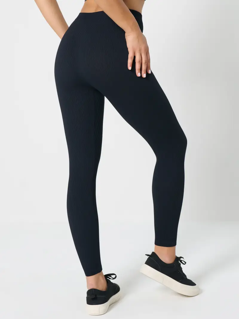 Sinsay Leggings Nero 4378060 miniatura 5