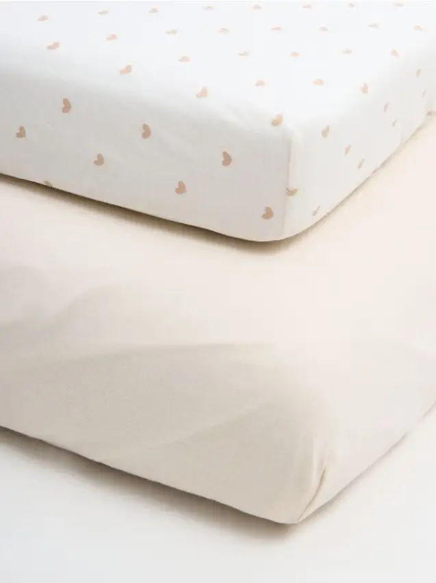 Lenzuolo con elastico 2 pack - beige