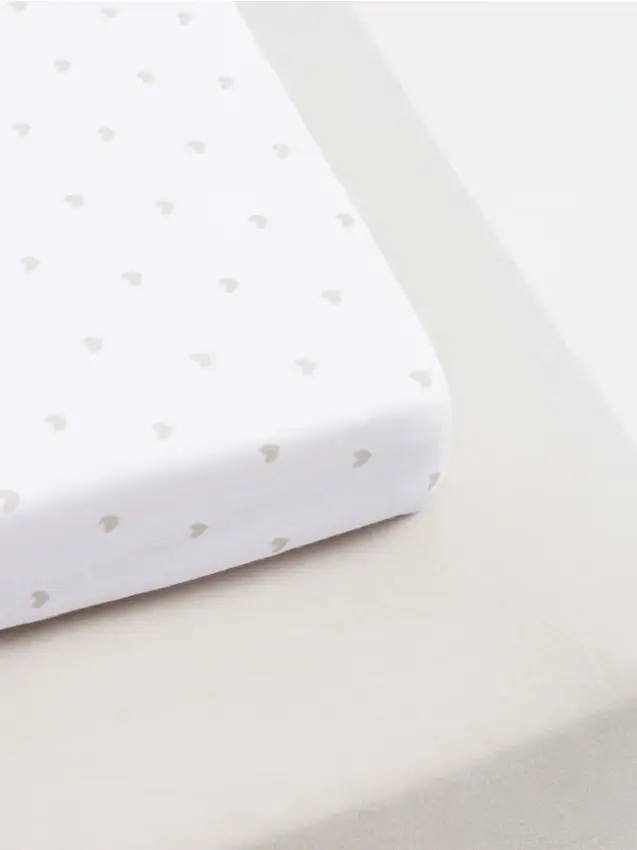 Lenzuolo con elastico 2 pack - grigio chiaro