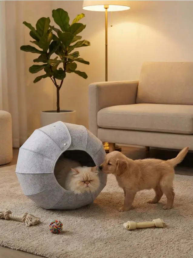 Letto modulare per gatti - grigio chiaro