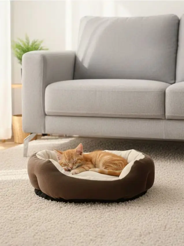 Letto per animali - marrone dorato