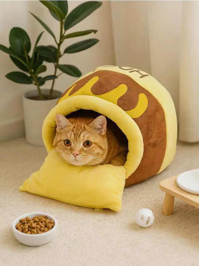 Letto per gatto - giallo