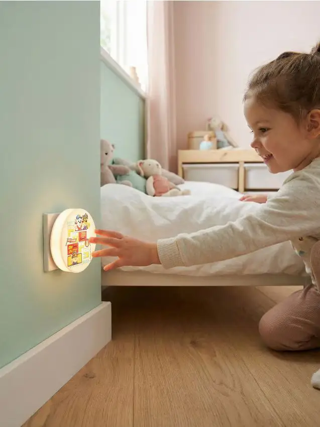 Luce notturna da presa PAW Patrol - azzurro