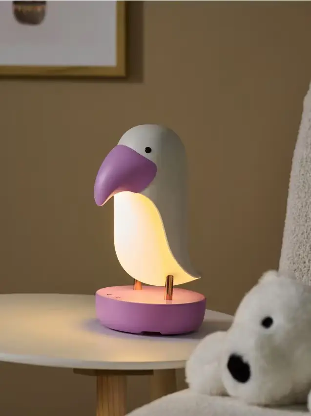 Luce notturna LED a forma di uccellino - orchidea