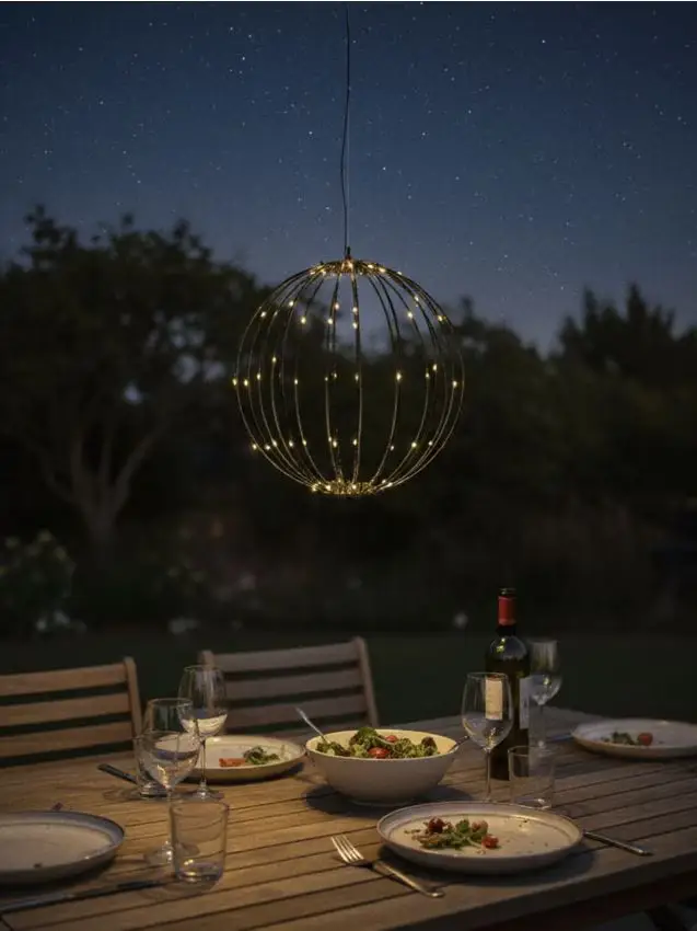 Luci LED solari - nero