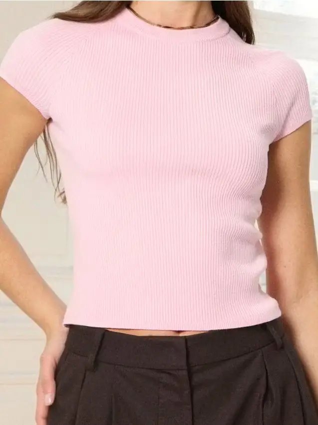 Maglia-blusa - rosa pastello