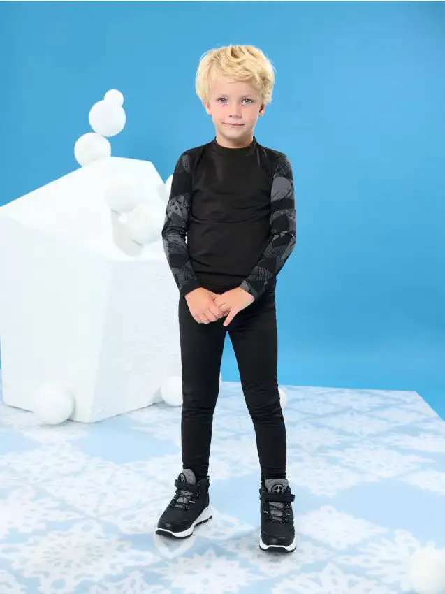 Maglia termica a maniche lunghe Active - nero