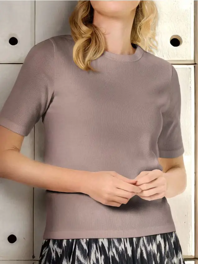 Maglietta a maniche corte - beige