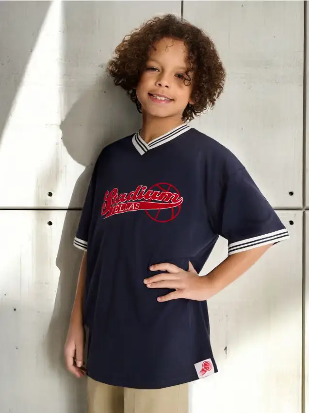 Maglietta a maniche corte - blu scuro