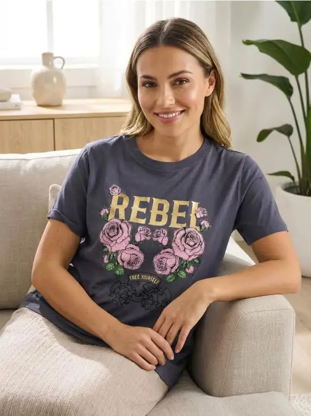 Maglietta a maniche corte - grigio scuro