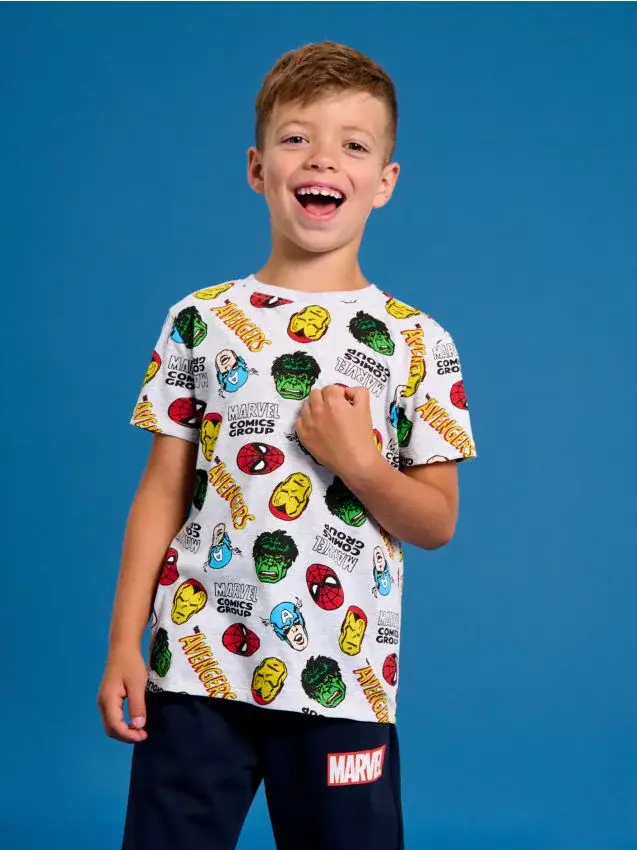 Maglietta a maniche corte Marvel Comics - grigio chiaro