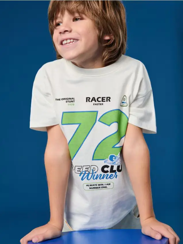 Maglietta a maniche corte - panna