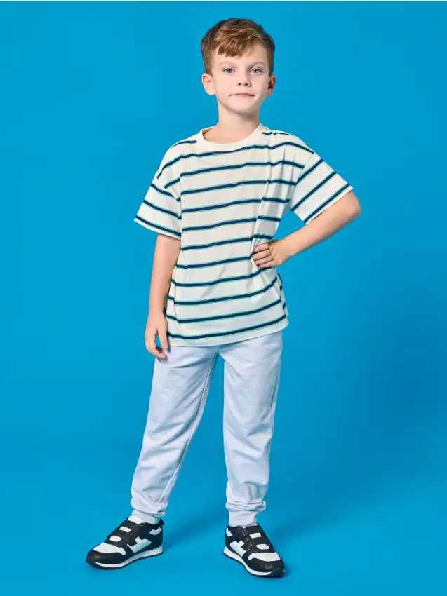 Maglietta a maniche corte - panna