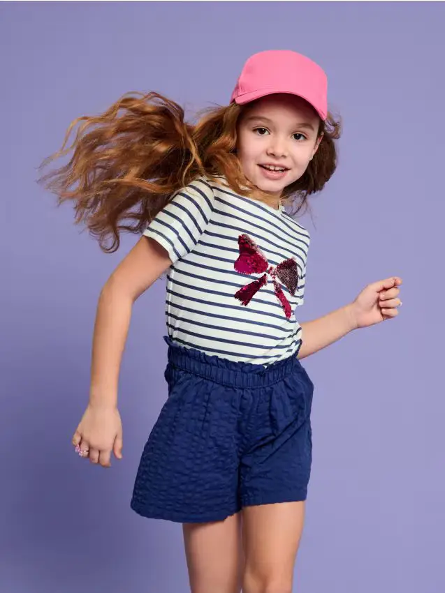 Maglietta a maniche corte - panna