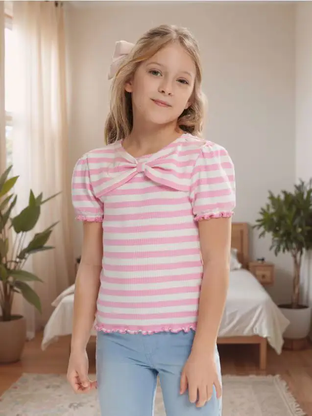 Maglietta a maniche corte - panna