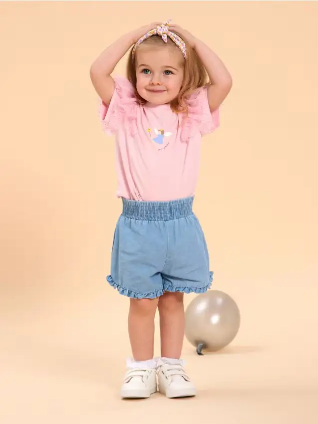 Maglietta a maniche corte - rosa pastello