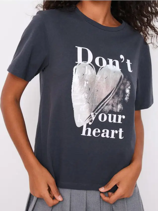 Maglietta a maniche corte - steel blue