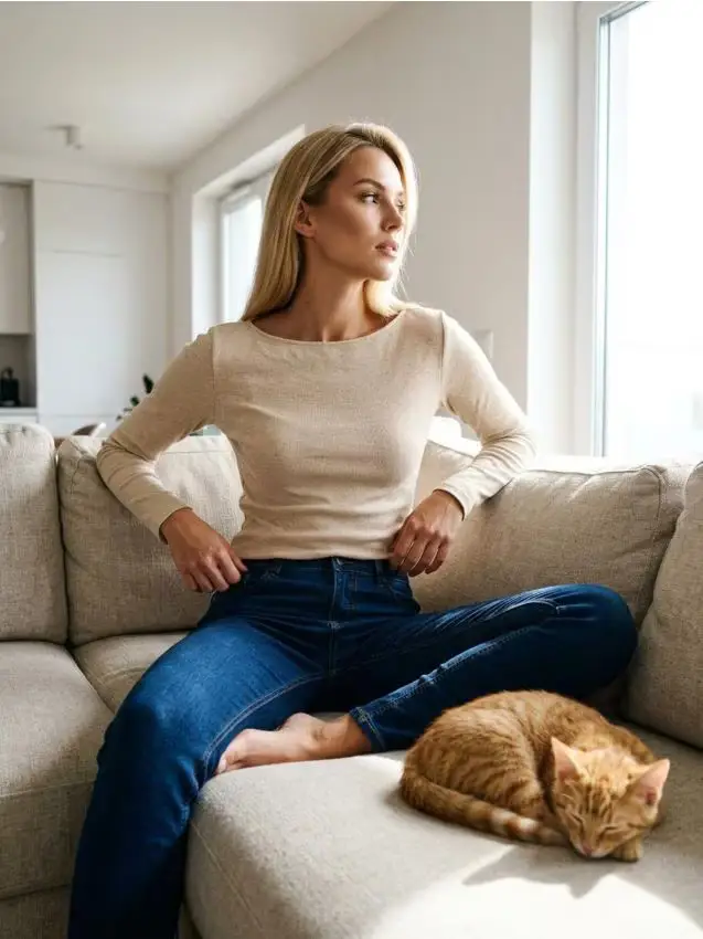 Maglietta a maniche lunghe - beige