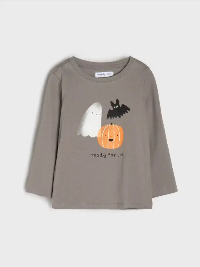 Maglietta a maniche lunghe - grigio medio