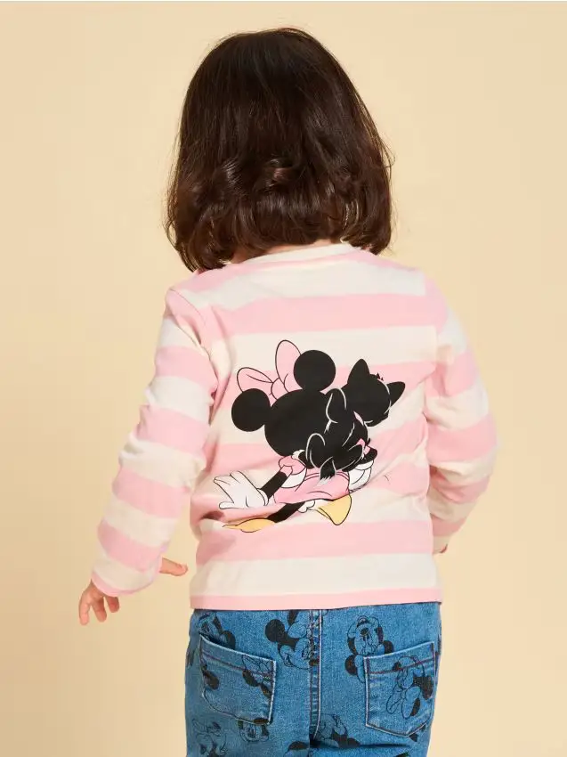 Maglietta a maniche lunghe Minnie Mouse - panna
