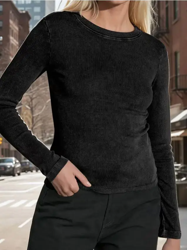 Maglietta a maniche lunghe - nero