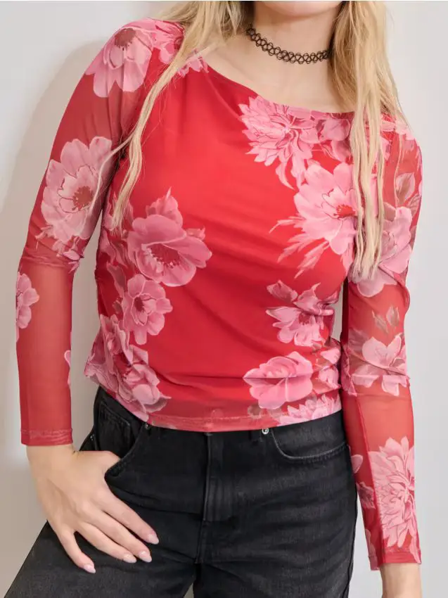 Maglietta a maniche lunghe - rosso