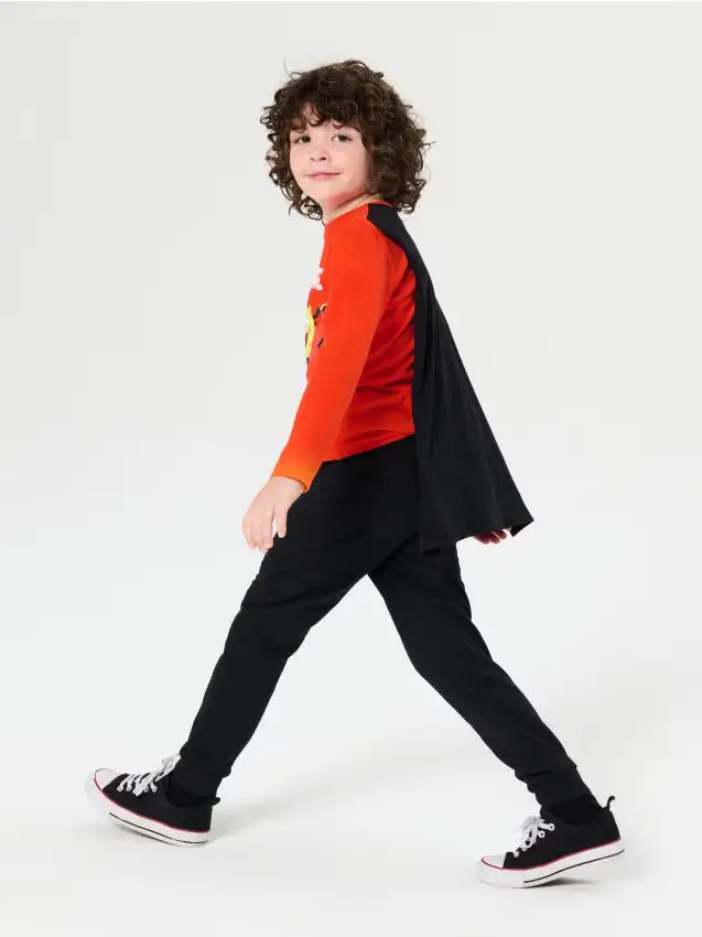 Maglietta a maniche lunghe SpongeBob SquarePants - rosso