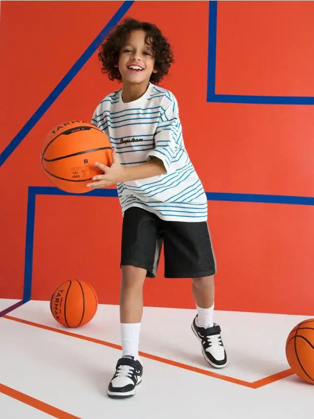 Maglietta a righe - panna