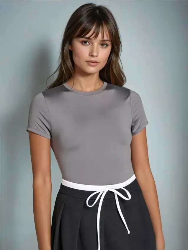 Maglietta basic - antracite